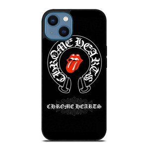 CHROME HEARTS ROLLING STONES SYMBOL iPhone 14 Case Cover