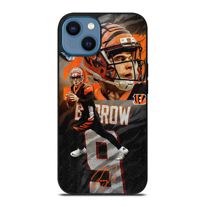 CINCINNATI BENGALS JOE BURROW FOOTBALL iPhone 14 Case Cover