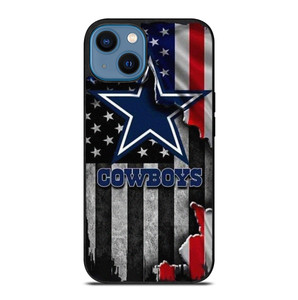 DALLAS COWBOYS USA FLAG GRUNGE iPhone 14 Case Cover