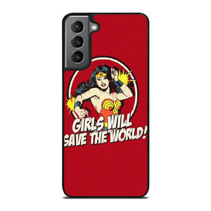 WONDER WOMAN CARTOON BADGE  Samsung Galaxy S21 Plus Case Cover