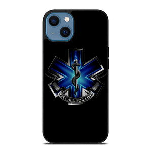 EMT EMS REGISTERED PARAMEDIC METAL SYMBOL iPhone 14 Case Cover
