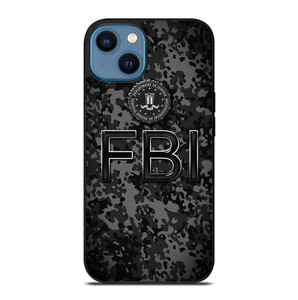 FEDERAL BUREAU OF INVESTIGATION FBI BLACK CAMO iPhone 14 Case Cover FEDERAL BUREAU OF INVESTIGATION FBI BLACK CAMO iPhone 14 Case Cover