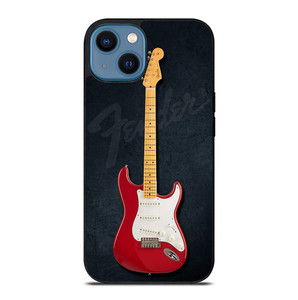 FENDER GUITAR RED iPhone 14 Case Cover