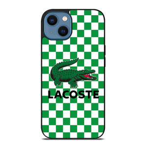 LACOSTE CHECKERBOARD LOGO iPhone 14 Case Cover LACOSTE CHECKERBOARD LOGO iPhone 14 Case Cover