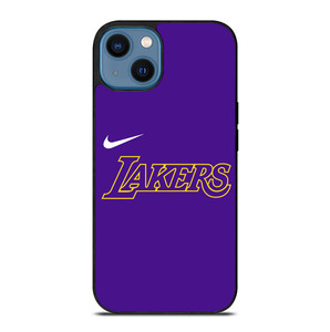 LOS ANGELES LA LAKERS NIKE PURPLE iPhone 14 Case Cover LOS ANGELES LA LAKERS NIKE PURPLE iPhone 14 Case Cover