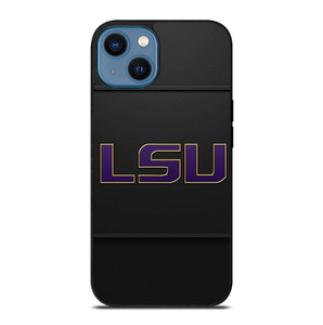 LSU TIGERS FOOTBALL CARBON LOGO iPhone 14 Case Cover LSU TIGERS FOOTBALL CARBON LOGO iPhone 14 Case Cover