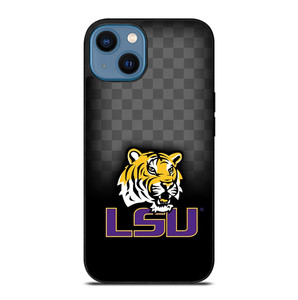 LSU TIGERS FOOTBALL CHECKERBOARD LOGO iPhone 14 Case Cover LSU TIGERS FOOTBALL CHECKERBOARD LOGO iPhone 14 Case Cover