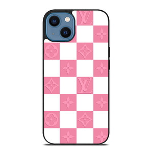LV LOUIS VUITTON CHECKERED PINK iPhone 14 Case Cover LV LOUIS VUITTON CHECKERED PINK iPhone 14 Case Cover
