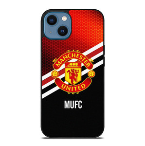 MANCHESTER UNITED MUFC EMBLEM iPhone 14 Case Cover MANCHESTER UNITED MUFC EMBLEM iPhone 14 Case Cover