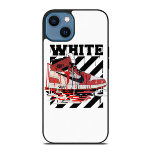 NIKE AIR JORDAN OFF WHITE MELTED iPhone 14 Case Cover NIKE AIR JORDAN OFF WHITE MELTED iPhone 14 Case Cover