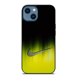 NIKE YELLOW BLACK LOGO iPhone 14 Case Cover NIKE YELLOW BLACK LOGO iPhone 14 Case Cover