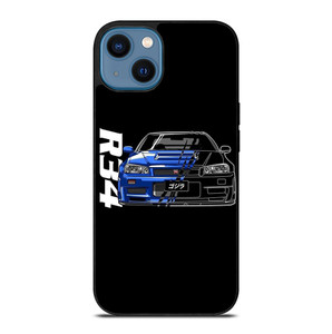 NISSAN GTR R34 ILLUSTRATION iPhone 14 Case Cover