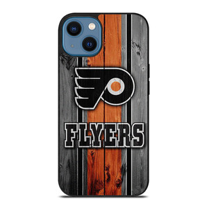 PHILADELPHIA FLYERS HOCKEY WOOD LOGO iPhone 14 Case Cover PHILADELPHIA FLYERS HOCKEY WOOD LOGO iPhone 14 Case Cover