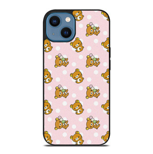 RILAKKUMA BEAR PATTERN iPhone 14 Case Cover