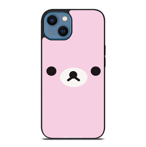 RILAKKUMA BEAR PINK MINIMALIST iPhone 14 Case Cover