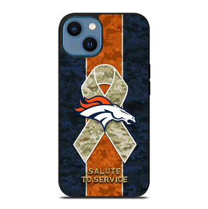 SALUTE TO SERVICE DENVER BRONCOS iPhone 14 Case Cover SALUTE TO SERVICE DENVER BRONCOS iPhone 14 Case Cover