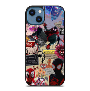 SPIDERMAN INTO THE SPIDER VERSE COLLAGE iPhone 14 Case Cover SPIDERMAN INTO THE SPIDER VERSE COLLAGE iPhone 14 Case Cover