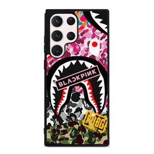 BAPE SHARK BLACKPINK CAMO COLLAGE Samsung Galaxy S23 Ultra Case Cover