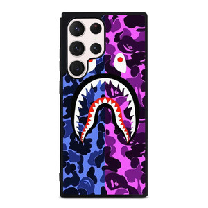 BAPE SHARK BLUE PURPLE Samsung Galaxy S23 Ultra Case Cover
