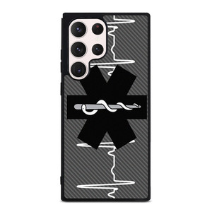 EMT EMS REGISTERED PARAMEDIC LOGO CARBON Samsung Galaxy S23 Ultra Case Cover EMT EMS REGISTERED PARAMEDIC LOGO CARBON Samsung Galaxy S23 Ultra Case Cover