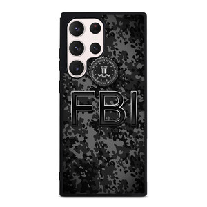 FEDERAL BUREAU OF INVESTIGATION FBI BLACK CAMO Samsung Galaxy S23 Ultra Case Cover