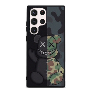 KAWS BLACK CAMO Samsung Galaxy S23 Ultra Case Cover KAWS BLACK CAMO Samsung Galaxy S23 Ultra Case Cover