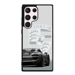 PORSCHE STUTTGART 918 SPYDER POSTER WHITE Samsung Galaxy S23 Ultra Case Cover