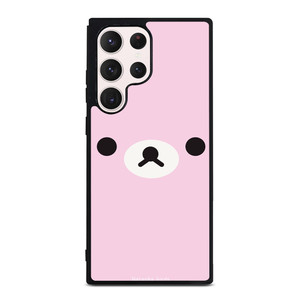RILAKKUMA BEAR PINK MINIMALIST Samsung Galaxy S23 Ultra Case Cover RILAKKUMA BEAR PINK MINIMALIST Samsung Galaxy S23 Ultra Case Cover
