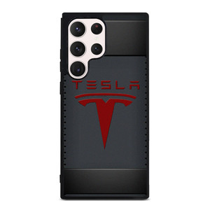 TESLA METAL CARBON LOGO Samsung Galaxy S23 Ultra Case Cover