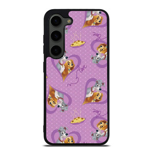 DISNEY LADY AND THE TRAMP PATTERN CARTOON Samsung Galaxy S23 Plus Case Cover DISNEY LADY AND THE TRAMP PATTERN CARTOON Samsung Galaxy S23 Plus Case Cover