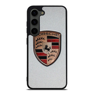 PORSCHE SILVER METAL EMBLEM Samsung Galaxy S23 Plus Case Cover