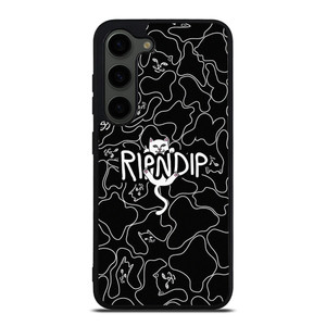 RIPNDIP BLACK DOODLE LOGO Samsung Galaxy S23 Plus Case Cover