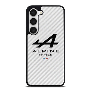ALPINE F1 TEAM FORMULA ONE WHITE CARBON Samsung Galaxy S23 Case Cover