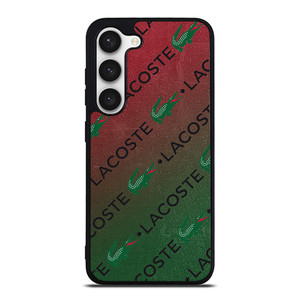 LACOSTE CROCODILE LOGO PATTERN Samsung Galaxy S23 Case Cover
