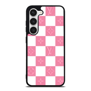 LV LOUIS VUITTON CHECKERED PINK Samsung Galaxy S23 Case Cover LV LOUIS VUITTON CHECKERED PINK Samsung Galaxy S23 Case Cover