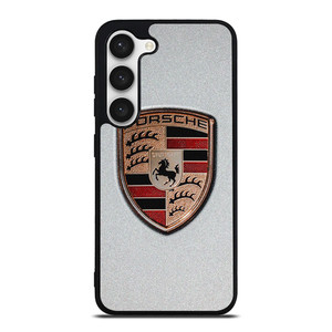 PORSCHE SILVER METAL EMBLEM Samsung Galaxy S23 Case Cover PORSCHE SILVER METAL EMBLEM Samsung Galaxy S23 Case Cover