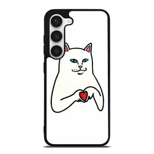 RIPNDIP CAT LOVE SIGN Samsung Galaxy S23 Case Cover RIPNDIP CAT LOVE SIGN Samsung Galaxy S23 Case Cover