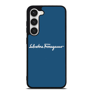 SALVATORE FERRAGAMO BLUE LOGO Samsung Galaxy S23 Case Cover SALVATORE FERRAGAMO BLUE LOGO Samsung Galaxy S23 Case Cover