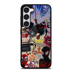 SPIDERMAN INTO THE SPIDER VERSE COLLAGE Samsung Galaxy S23 Case Cover SPIDERMAN INTO THE SPIDER VERSE COLLAGE Samsung Galaxy S23 Case Cover