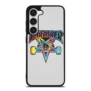 THRASHER SKATEBOARD TIE DYE LOGO Samsung Galaxy S23 Case Cover THRASHER SKATEBOARD TIE DYE LOGO Samsung Galaxy S23 Case Cover