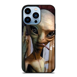 ALIEN MIDDLE FINGER SMOKING iPhone 13 Pro Max Case Cover