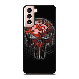 KANSAS CITY CHIEF PUNISHER SKULL LOGO  Samsung Galaxy S21 Case Cover