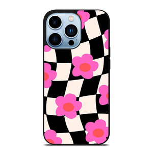 CHECKERED AESTHETIC DAISY FLOWER iPhone 13 Pro Max Case Cover