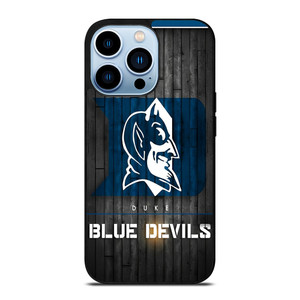 DUKE BLUE DEVILS BASKETBALL WOODEN LOGO iPhone 13 Pro Max Case Cover