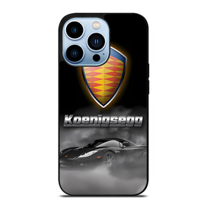 KOENIGSEGG SUPERCAR BLACK EMBLEM iPhone 13 Pro Max Case Cover