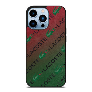 LACOSTE CROCODILE LOGO PATTERN iPhone 13 Pro Max Case Cover