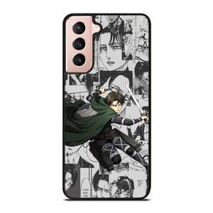LEVI ACKERMAN ATTACK ON TITANS MANGA COLLAGE  Samsung Galaxy S21 Case Cover
