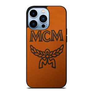 MCM WORLDWIDE SUEDE LOGO iPhone 13 Pro Max Case Cover