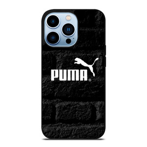 PUMA BLACK WALL TEXTURE iPhone 13 Pro Max Case Cover PUMA BLACK WALL TEXTURE iPhone 13 Pro Max Case Cover