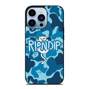 RIPNDIP CAT CAMO BLUE iPhone 13 Pro Max Case Cover